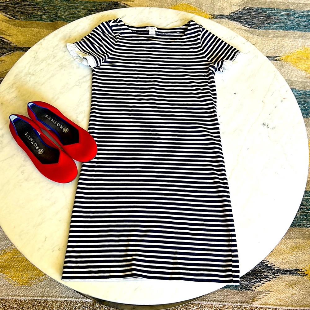 J. Crew Striped Shift Dress